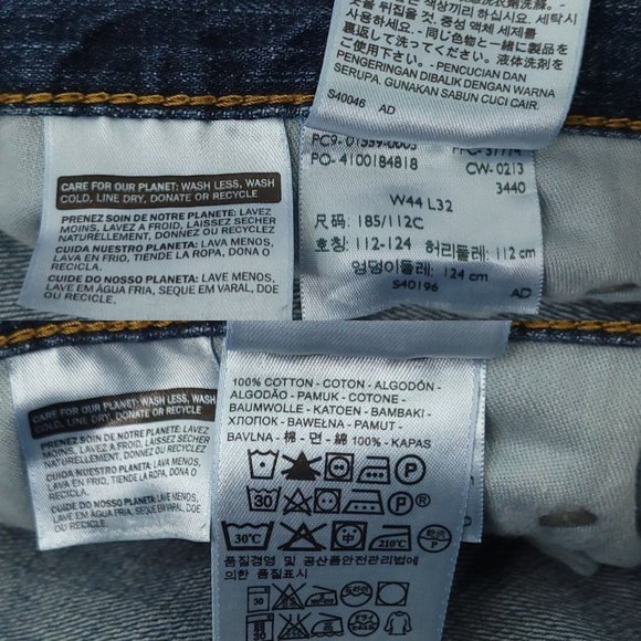 Levis 559 Relaxed Straight Fit Jeans Mens Size 44 x 31 Dark Wash Denim - Picture 8 of 12